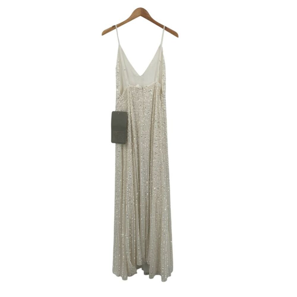 Asos Design Josie Embellished Cami Maxi Wedding Dress White 8 - Picture 2 of 3